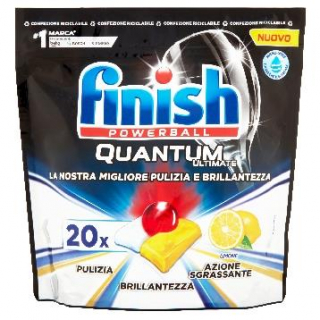 Pastile Finish Quantum Ultimate cu lamaie 20 bucati 250 g