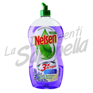 Detergent de vase Nelsen cu otet alb si lavanda 900 ml