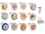 Dop din pluta si ceramica decorata 1 buc
