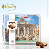 Praline de ciocolata Witor's Roma "Fontana di Trevi"cu crema de cereale cutie metalica 190gr