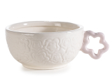 Cana de porțelan de 150 ml cu mâner floral-1buc
