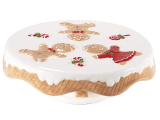 Suport alimentar ceramic cu biscuiți în relief