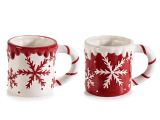 Cana ceramica craciun fulg nea 400ml -1buc