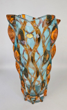 Vaza cristalin Bohemia Samba cinnamon 30cm