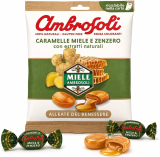 Bomboane cu miere si ghimbir Ambrosoli fara gluten 90 gr