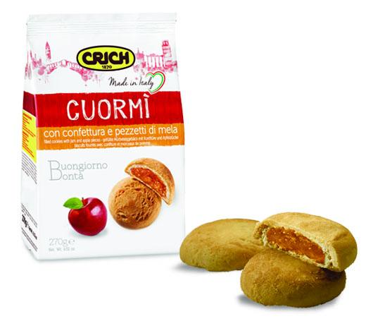 Biscuiti cu gem si bucati de mar Crich Cuormi 270gr