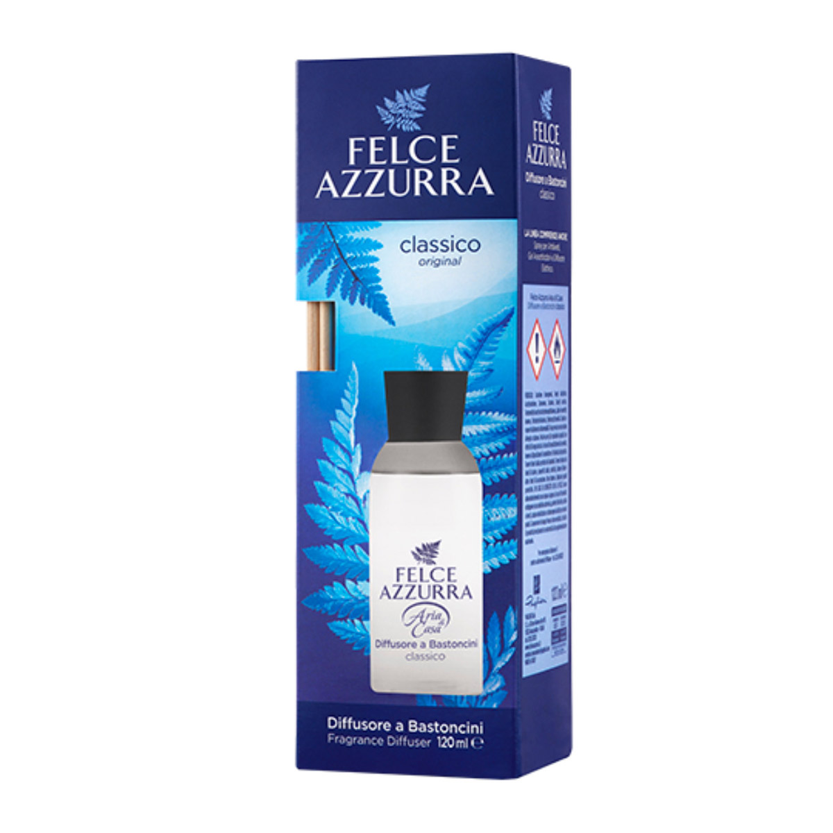 Odorizant camera Felce Azzurra cu betisoare clasic original 120 ml