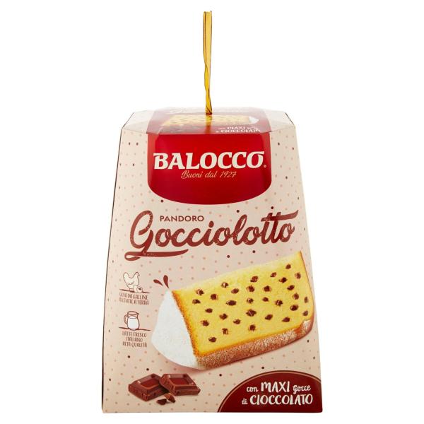 Pandoro Balocco Gocciolotto cu bucati de ciocolata 800gr