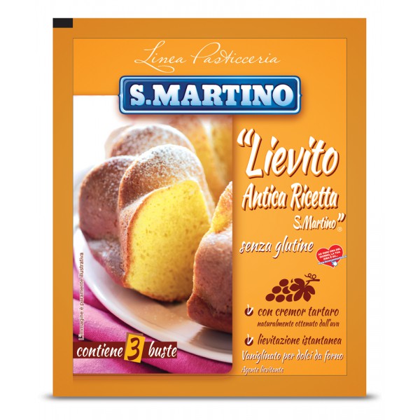 Drojdie dulciuri fara gluten S.Martino 3 buc 48g