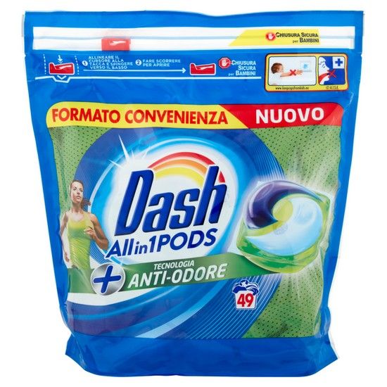 Detergent pernute Dash anti-miros 49 buc 1229,9g