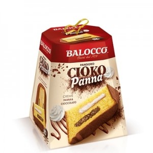 Pandoro Balocco Cioko Panna cu crema de smantana si ciocolata 800gr