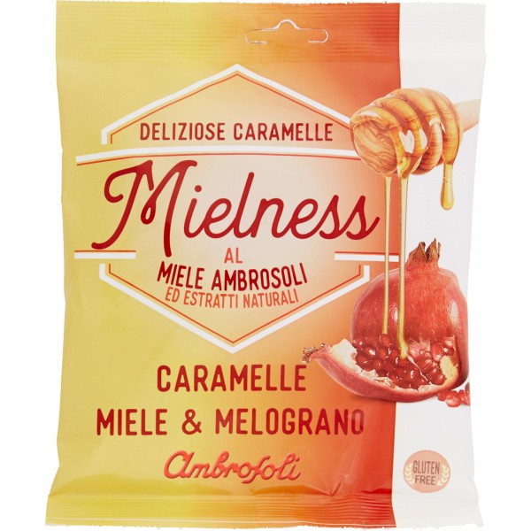 Bomboane Mielness Ambrosoli cu miere si rodie fara gluten 90gr
