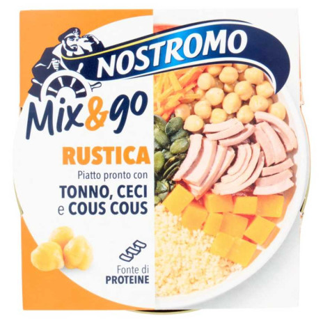 Nostromo Mix&Go salata de ton cu naut si cuscus 190g