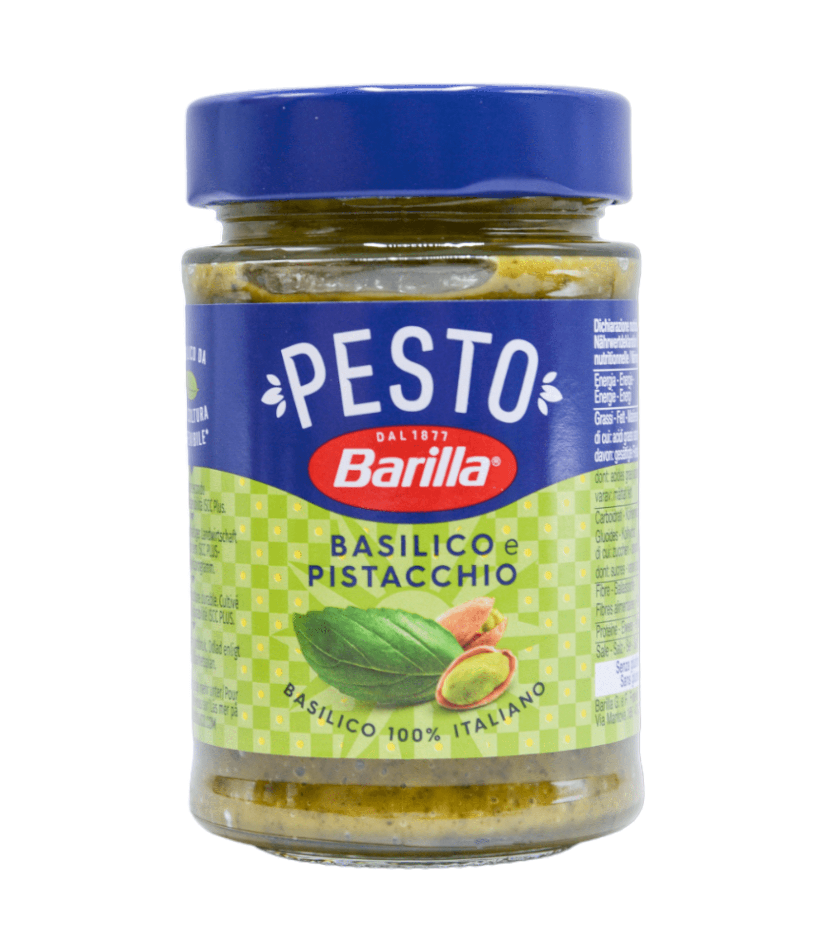 Sos pesto Barilla cu busuioc si fistic fara gluten 190gr