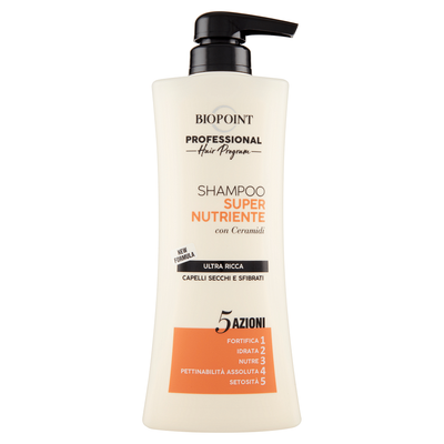 Sampon Biopoint profesional hidratant pentru par uscat cu ceramide 400 ml