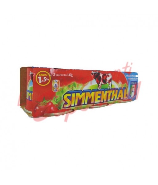 Carne Simmenthal de bovina in gelatina vegetala 3 x 140 gr