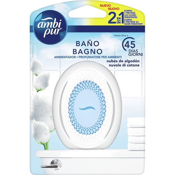 Odorizant Ambi Pur pentru baie "nori de bumbac" 7,5 ml