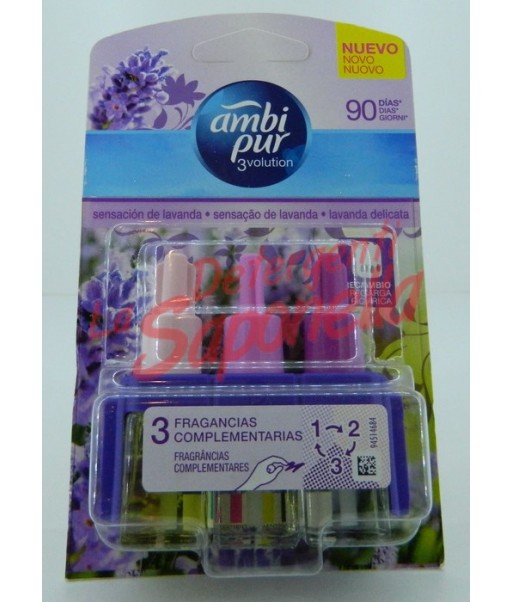 Rezerva odorizant camera Ambi Pur pt aparatul electric 3 arome cu lavanda 21ml