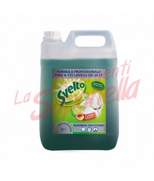 Detergent de vase Svelto profesional aroma de lamaie verde 5 L