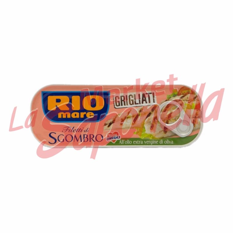 File de macrou la gratar Rio Mare in ulei masline extra virgin 120 gr