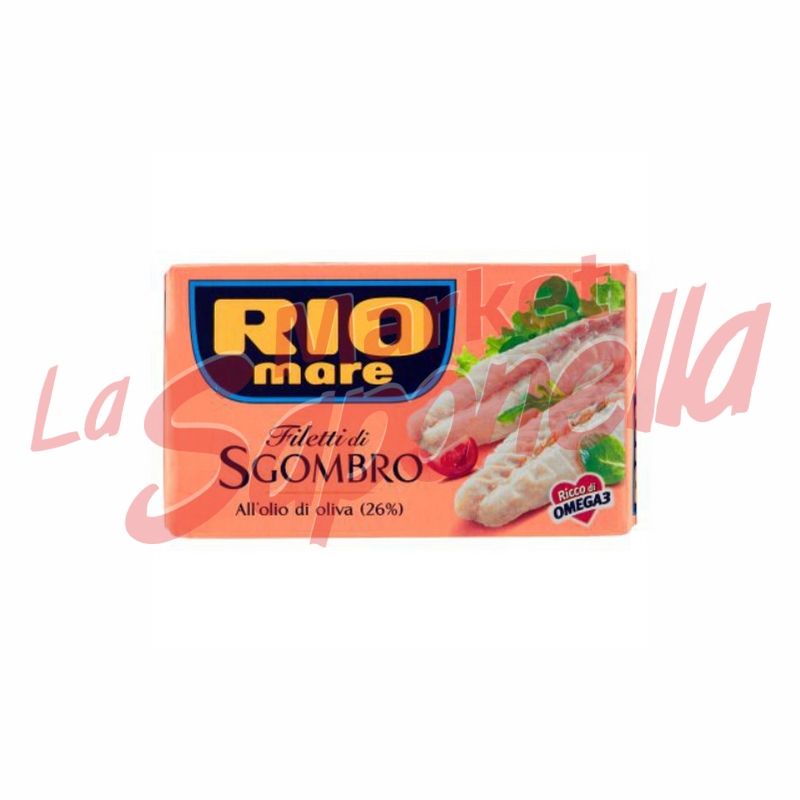 File de macrou Rio Mare in ulei de masline 125 gr