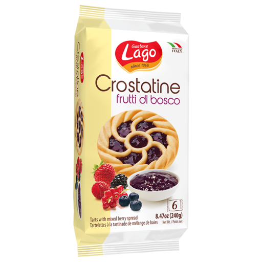 Tarte Gastone Lago cu fructe de padure 6x40 gr