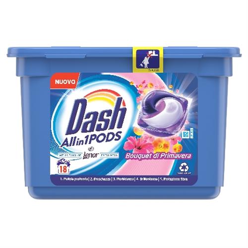 Detergent pernute Dash Bouquet de primavara  428.4 g 18 spalari