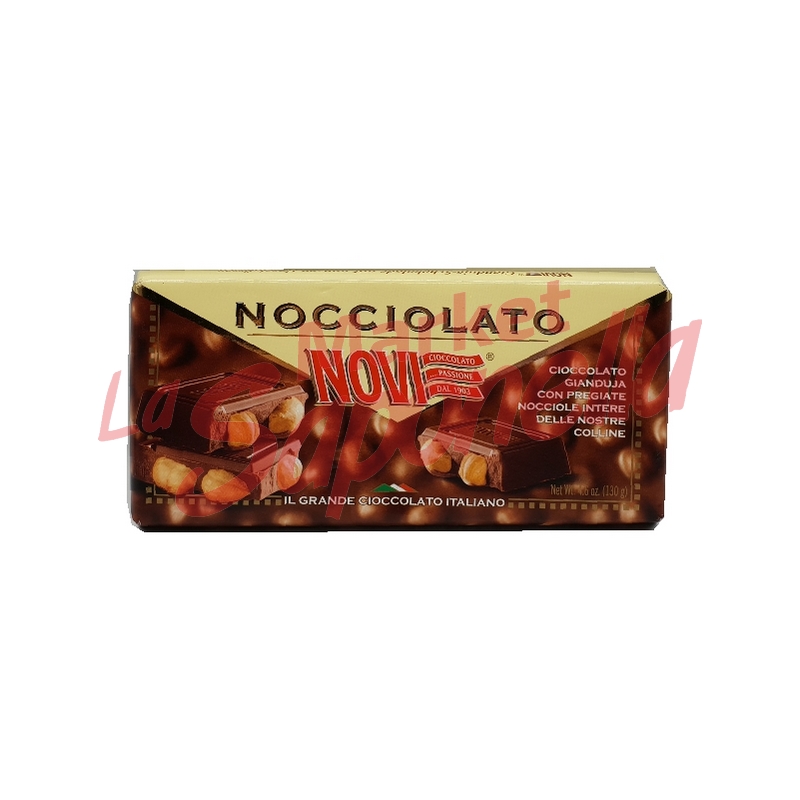 Ciocolata Novi "Nocciolato" cu gianduia si alune fara gluten 130gr