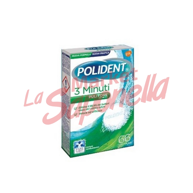 Polident capsule 3 minute cu menta-36 buc