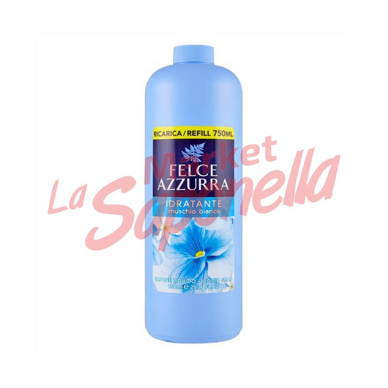 Sapun lichid rezerva cu musc alb Felce Azzurra – 750 ml 