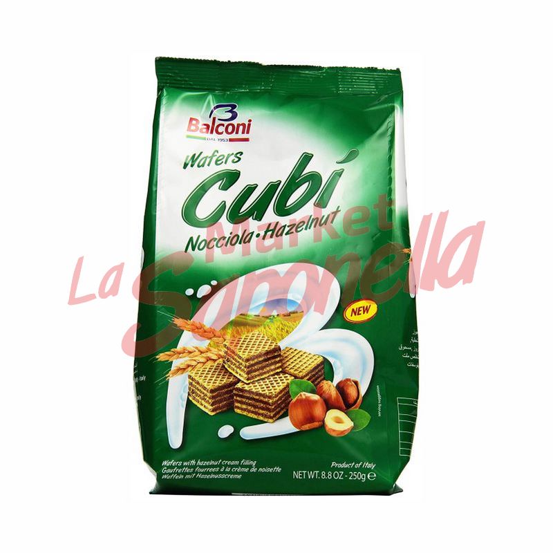 Napolitane Balconi cu alune 250 gr