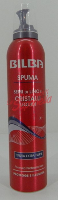 Spuma de par Bilba extra puternica cu seminte de in si cristale 200 ml