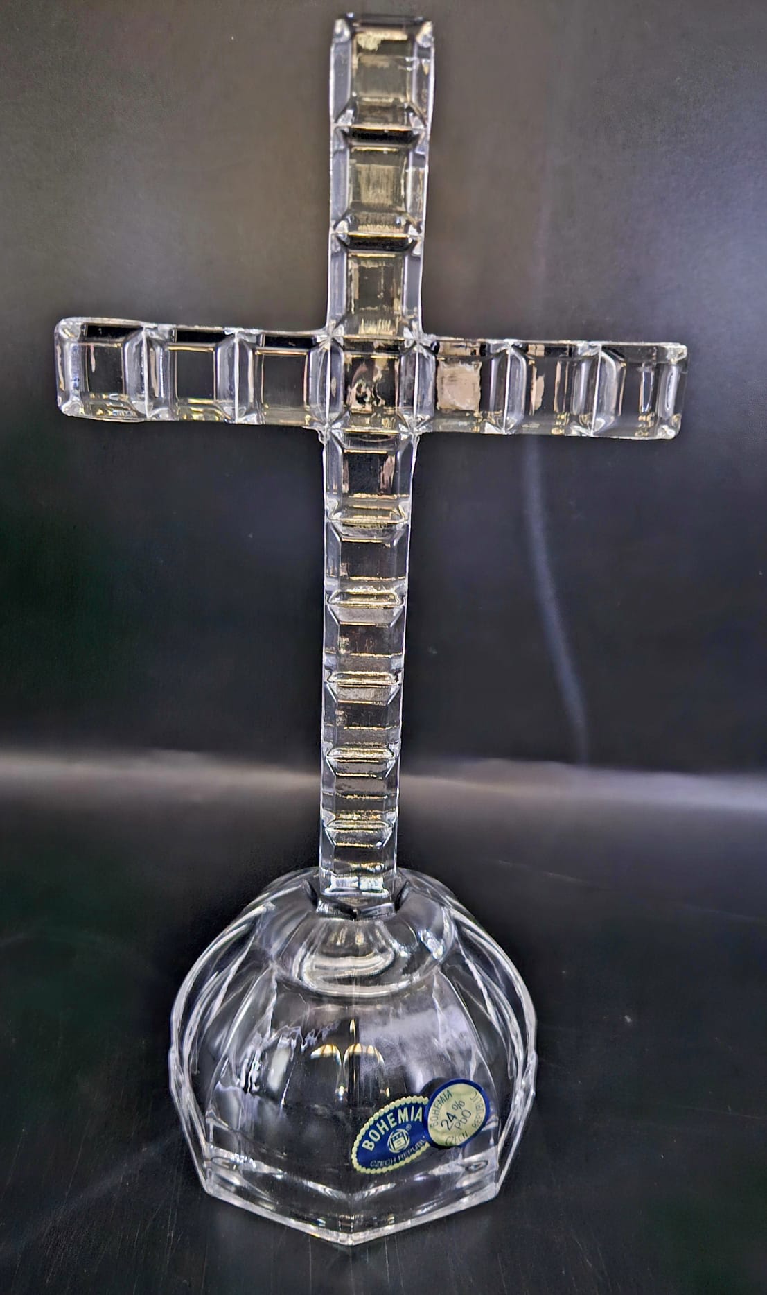 Cruce Mozaic din Cristal de Bohemia 21.5cm