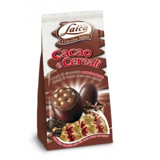 Oua de ciocolata Laica cu cacao si cereale 120gr
