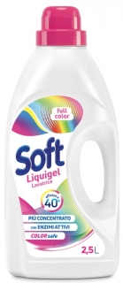 Detergent lichid gel Soft pentru rufe colorate 2500 ml