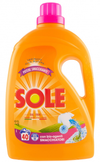 Detergent lichid rufe Sole cu agenti de indepartarare a petelor 40spalari 2L
