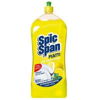 Detergent vase Spic Span cu lamaie si menta 1L    