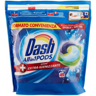 Detergent pernute Dash igienizant All In One 49 buc  1332.8 g