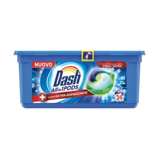 Detergent pernute Dash igienizant 3 in 1 24 buc  672 g