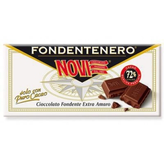 Ciocolata neagra Novi extra amara fara gluten 72% cacao 100 g