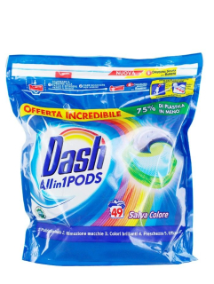 Detergent pernute Dash color  49  buc 1323 g