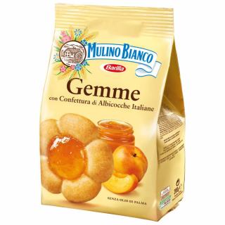 Biscuiti Mulino Bianco Gemme cu umplutura de dulceata  de caise 200gr