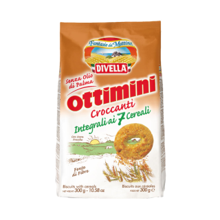 Biscuiti Divella Ottimini integrali cu 7 cereale 300gr