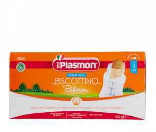 Biscuiti Plasmon pentru biberon  + 4 luni 600 gr