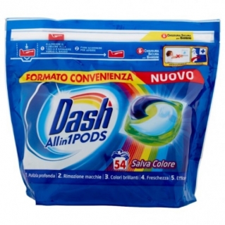 Detergent pernute Dash pentru protejarea culorilor 54buc 1285.2gr