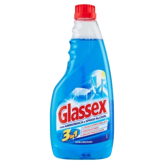 Rezerva detergent Glassex multifunctional si sticla cu amoniac 500 ml
