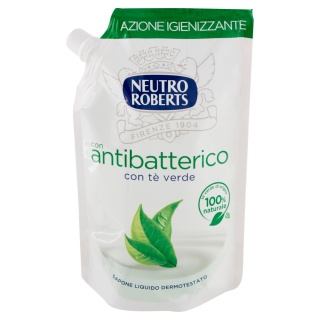 Sapun lichid rezerva Neutro Roberts antibacterian cu ceai verde 400 ml 