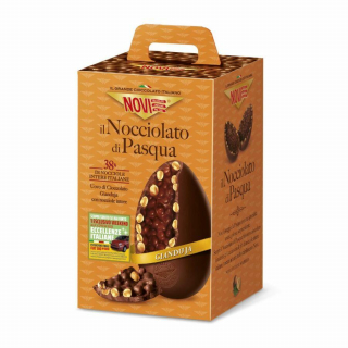 Ou de ciocolata Novi "Nocciolato"cu ciocolata gianduia si alune 370 gr
