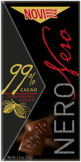 Ciocolata Novi"Assoluto"extra fondanta 99%cacao fara gluten 75 g