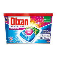 Detergent Dixan pernute Power Caps multiple culori 15 buc 225g